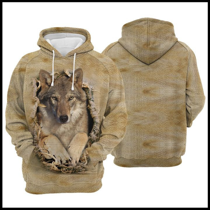 Wolf Scratch 3D All Over Print Hoodie & Zip Hoodie