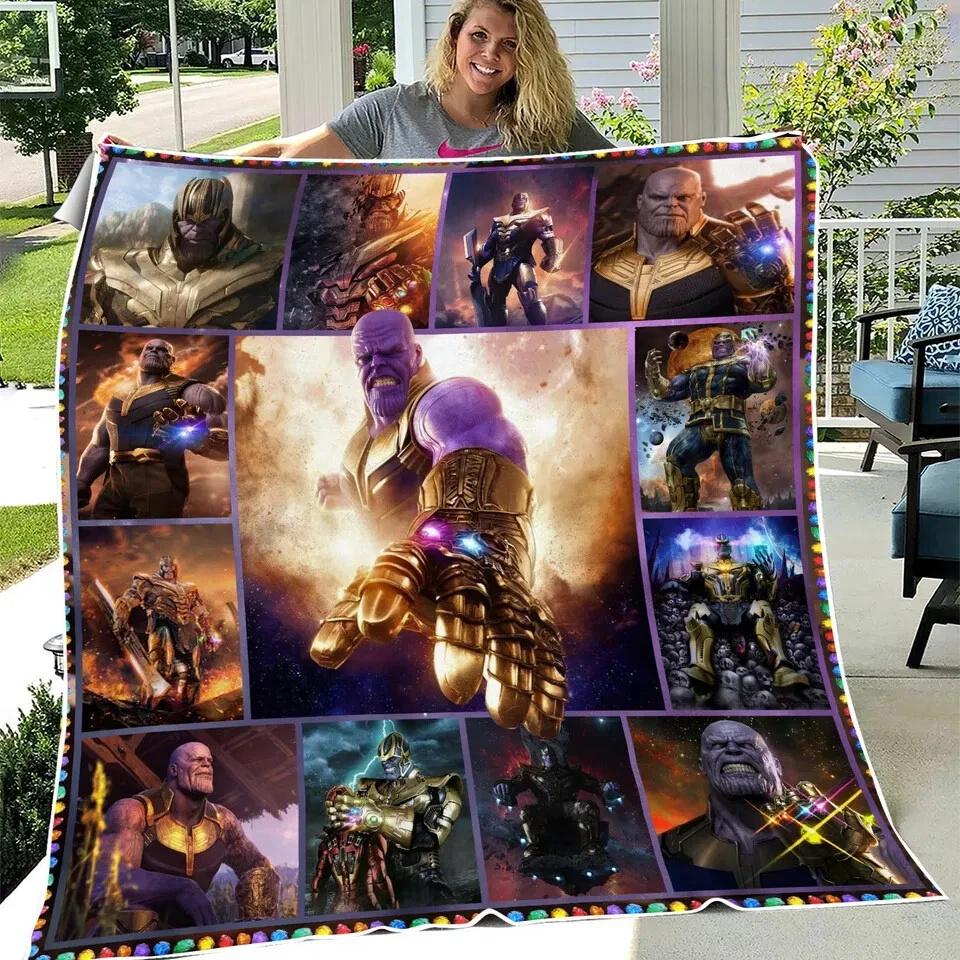 Mad Titan Thanos Fleece Sherpa Blanket