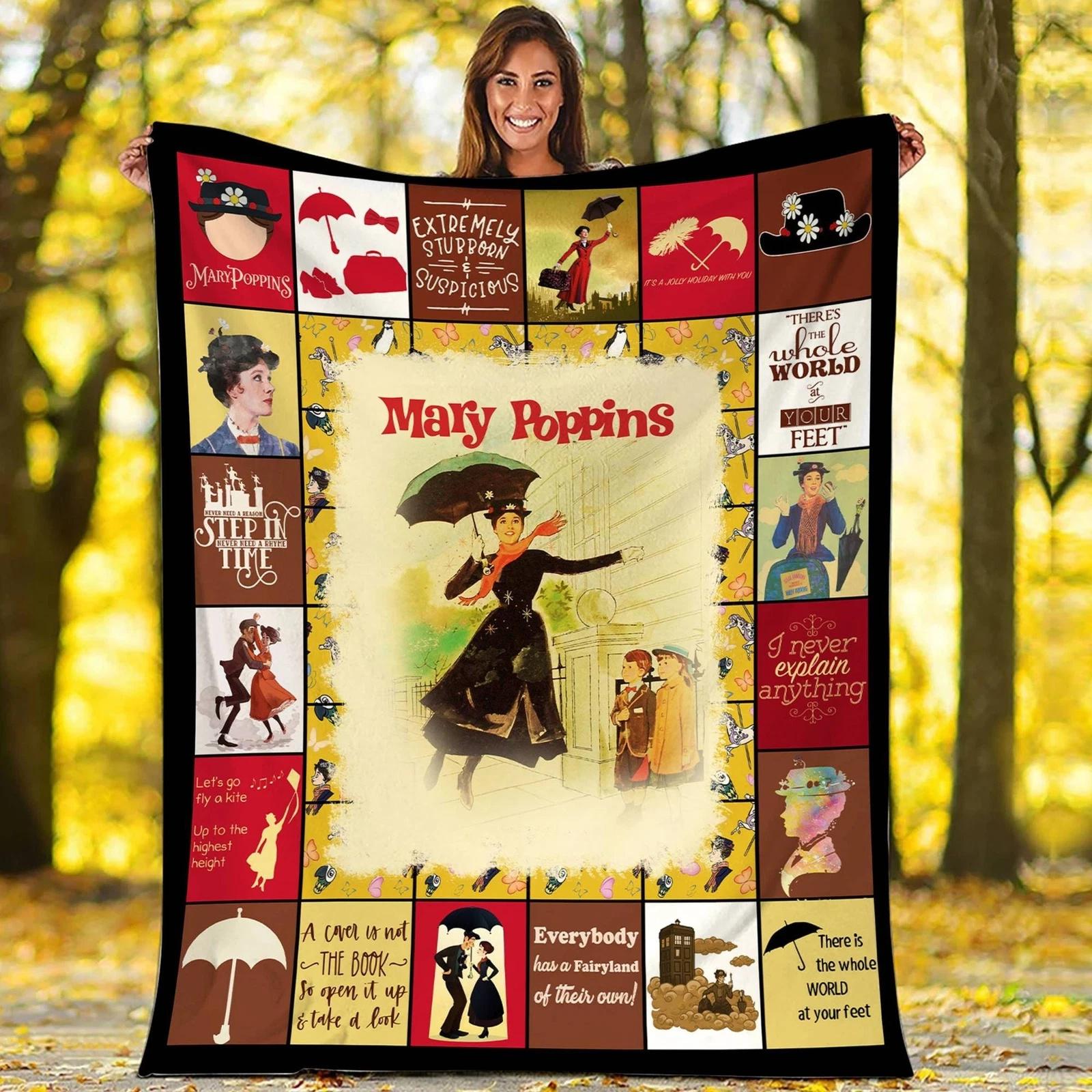 Mary Poppins Blanket Mary Poppins Bert Fleece Sherpa Blanket
