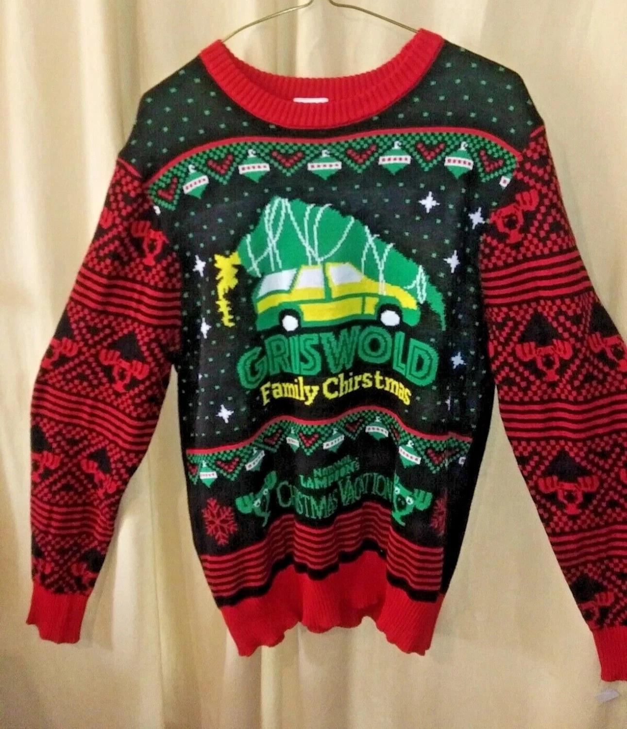Griswold National Lampoon Vacation Party Ugly Christmas Sweater