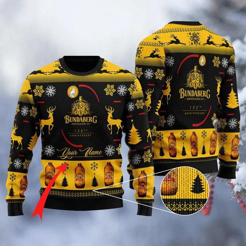 Personalized Bundaberg Black Ugly Christmas Sweater