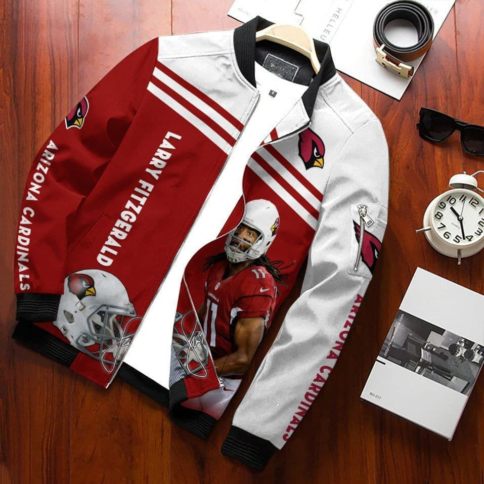 Larry Fitzgerald Jr. - Arizona Cardinals Bomber Jacket 078