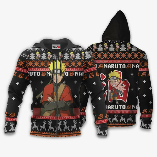 Sage Christmas Naruto Anime 1k453 Cartoon Graphic Outfits Aop 3d Hoodie, Zip Hoodie 1963