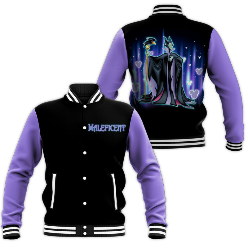 Maleficent Purple Baseball Jacket