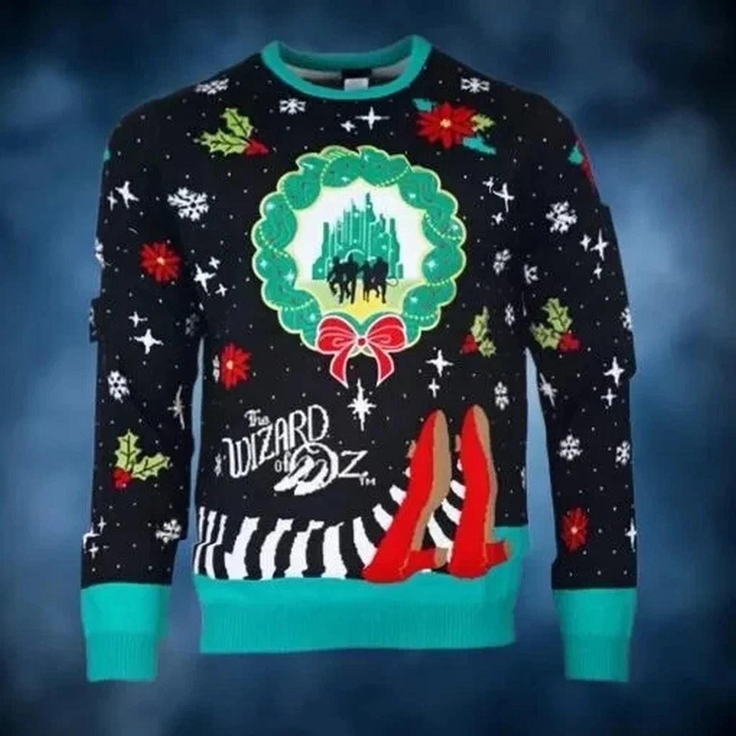 BG The Wizard Of Oz Christmas And Christmas Jumper Ugly Christmas Sweater