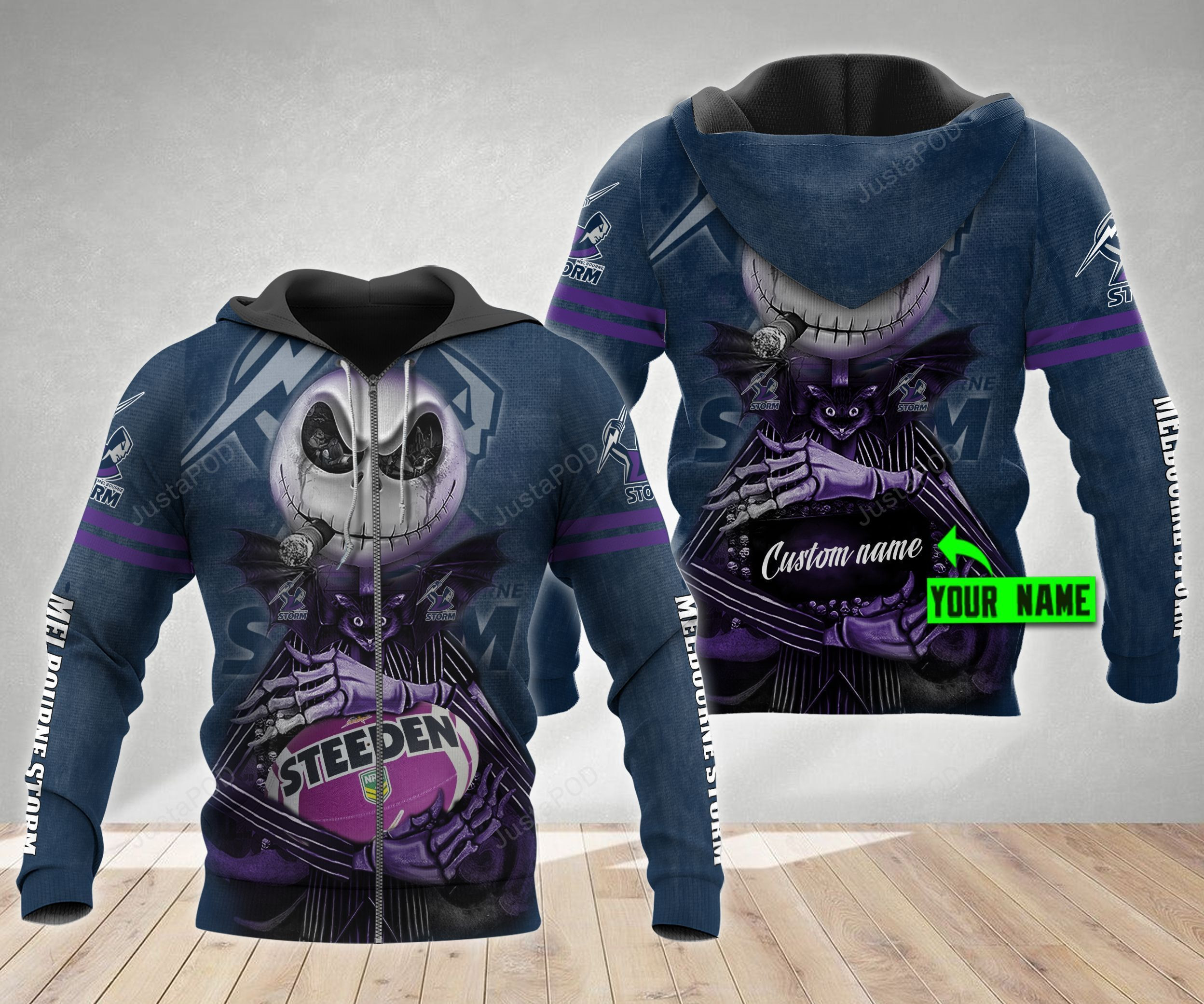 Personalized Melbourne Storm 3D All Over Print Hoodie & Zip Hoodie