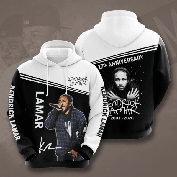 Kendrick Lamar 17th Anniversary 2003 2020 Signature Design Gift For Fan Custom 3d Hoodie All Over Printed Hoodie