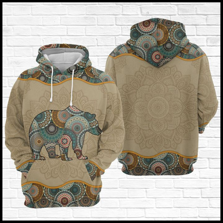 Bear Mama Mandal 3D All Over Print Hoodie & Zip Hoodie