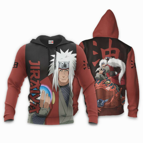 Jiraiya Naruto Anime 3k422   Cartoon 3d Hoodie Zip Hoodie 479