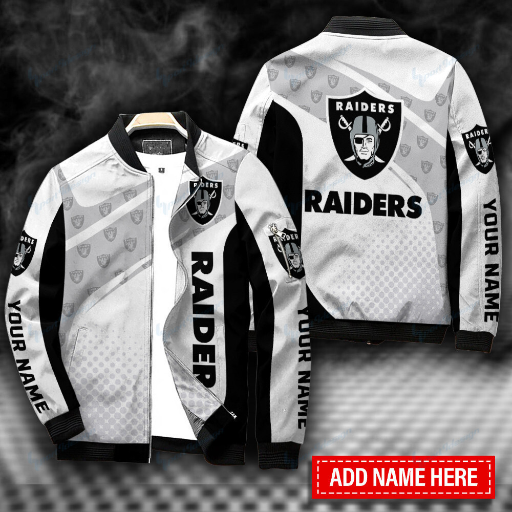 Las Vegas Raiders Personalized Bomber Jacket BG407