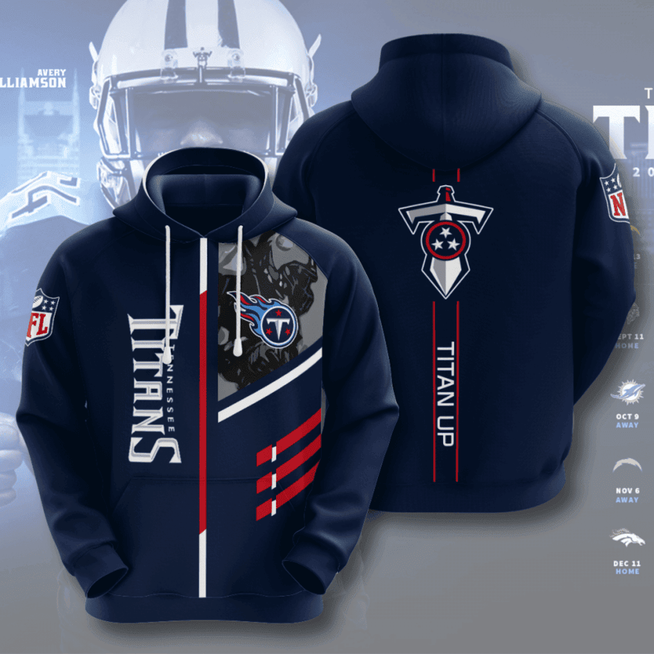 Tennessee Titans American Football 3D All Over Print Hoodie & Zip Hoodie
