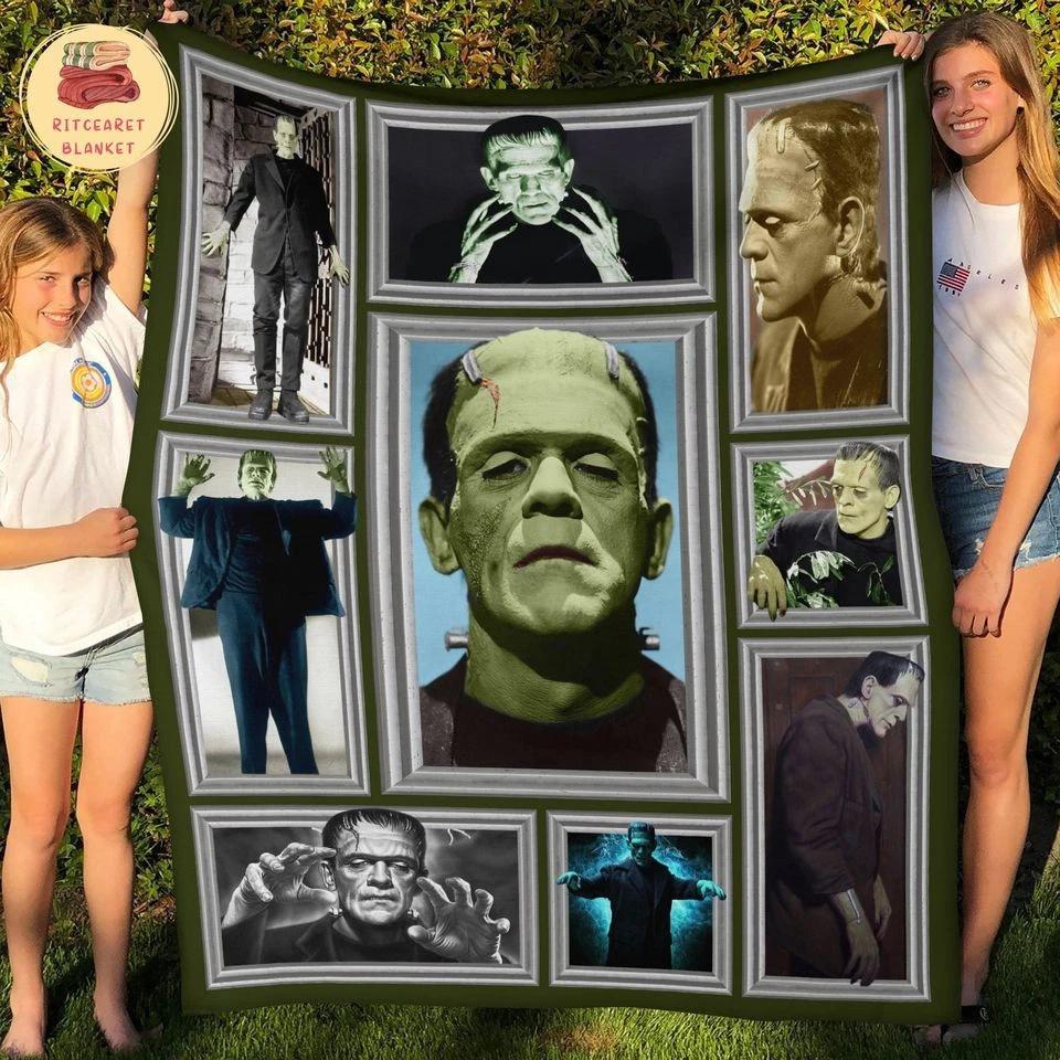 Frankenstein Fleece Sherpa Blanket