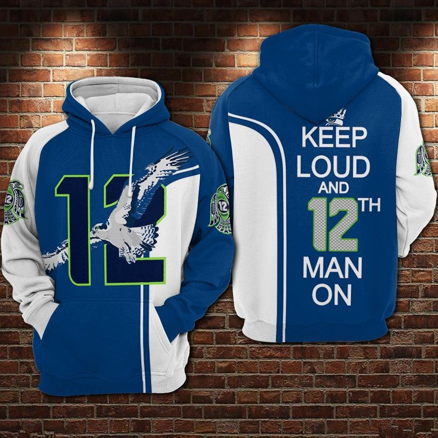 Seattle Seahawks Football Sam Adkins 3D All Over Print Hoodie & Zip Hoodie