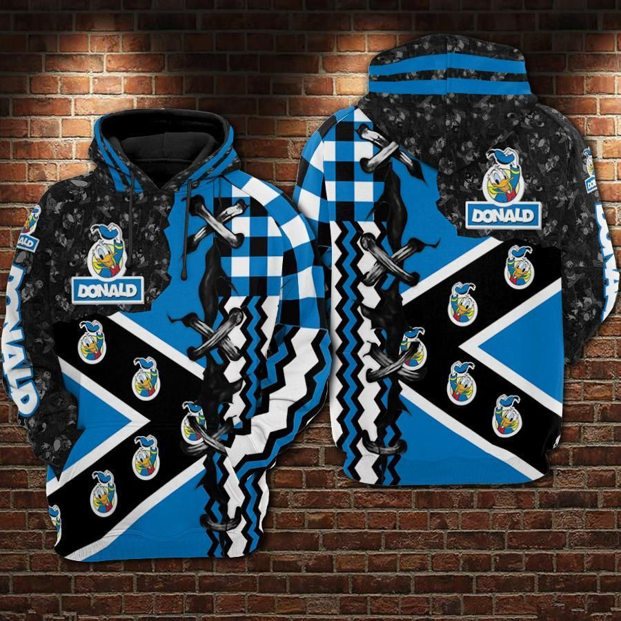 Donald Duck Movies Over Print 3d Hoodie Zip Hoodie 70