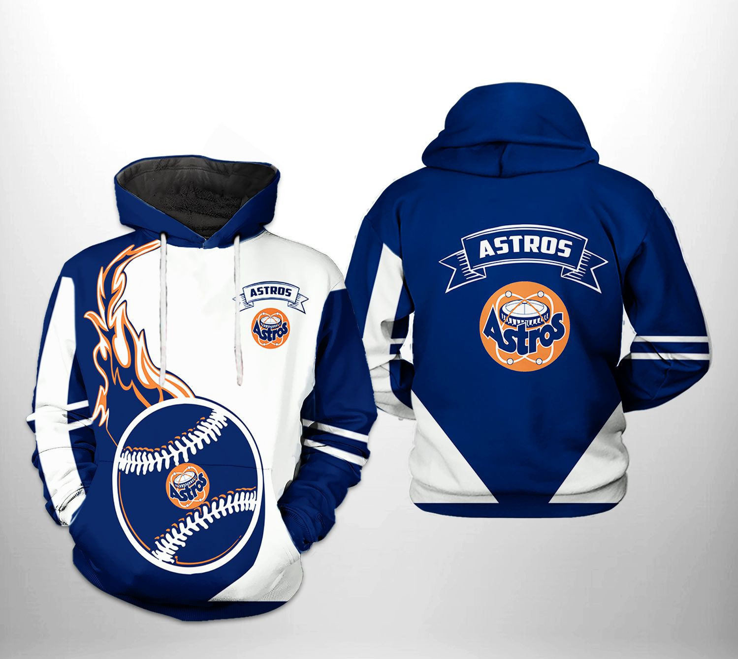Houston Astros MLB Classic 3D All Over Print Hoodie & Zip Hoodie