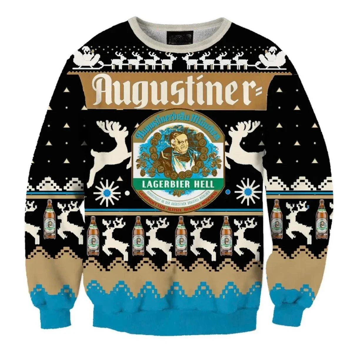 Langerbier Hell Christmas Reindeer Ugly Christmas Sweater