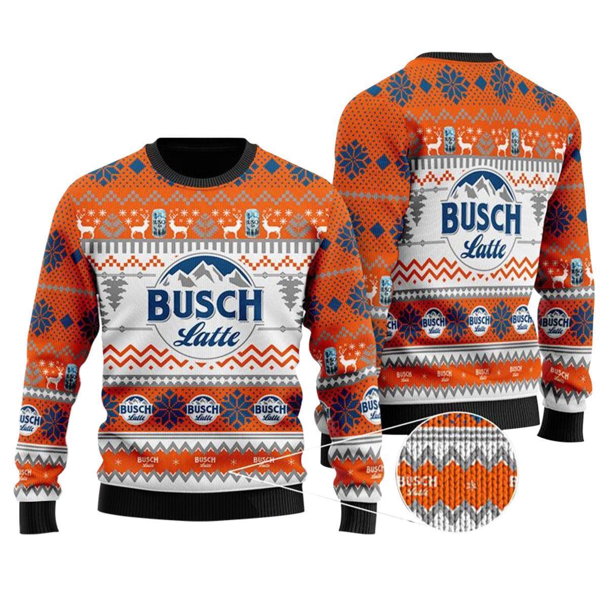 Busch Latte Ugly Christmas Sweater