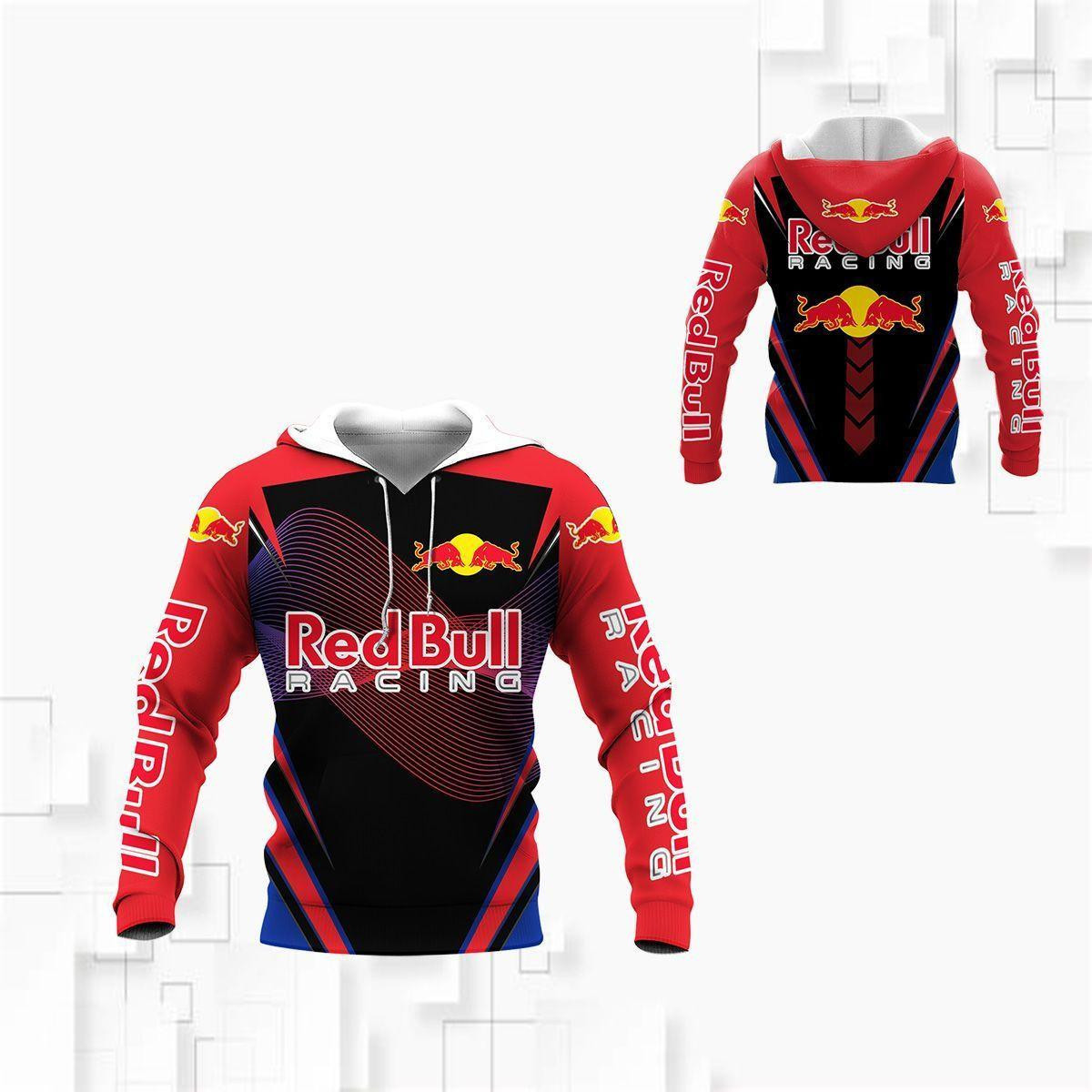 Red Bull Racing All Over Print Hoodie, Zip Hoodie 351