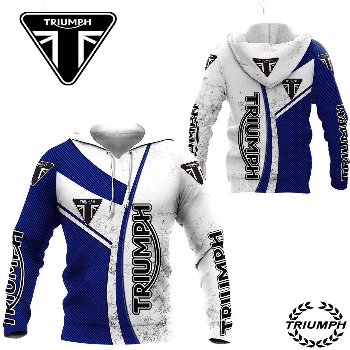 Triumph Shirt 329, 3d Hoodie Zip Hoodie
