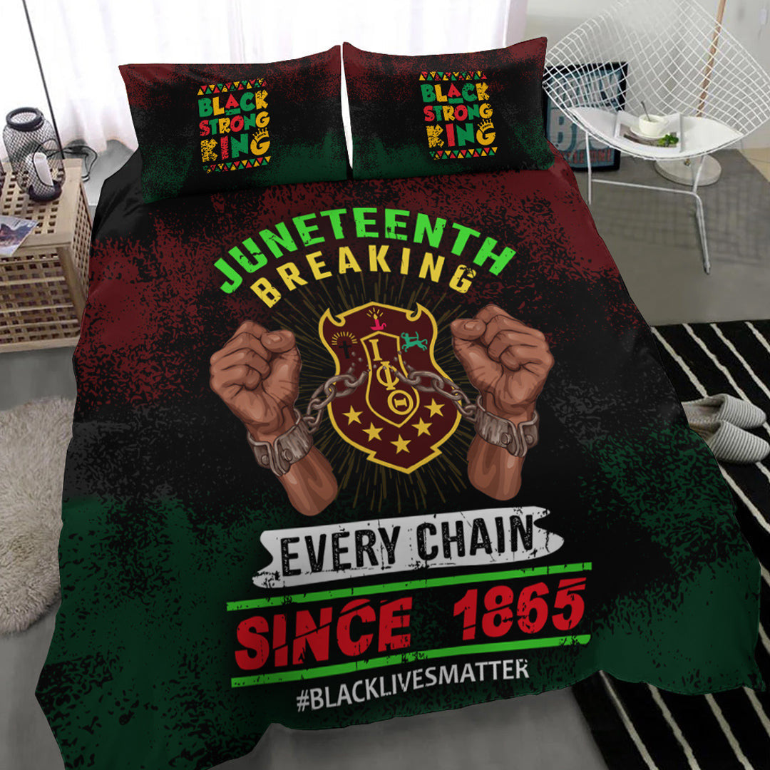 Juneteenth Bedding Set Juneteenth Breaking Every Chain Since 1865 Duvet Covers