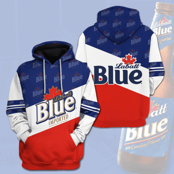 Labatt Blue Beer 3d Hoodie 1500