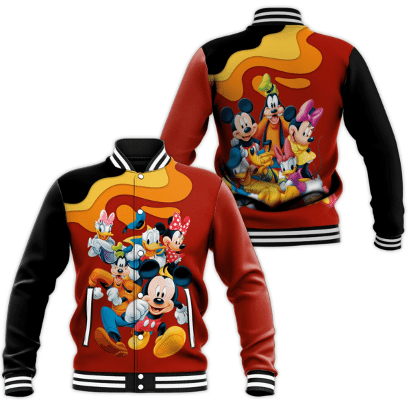 Mickey Mouse And Friends Comics Cartoon 516 Gift Lover Baseball Jacket 390