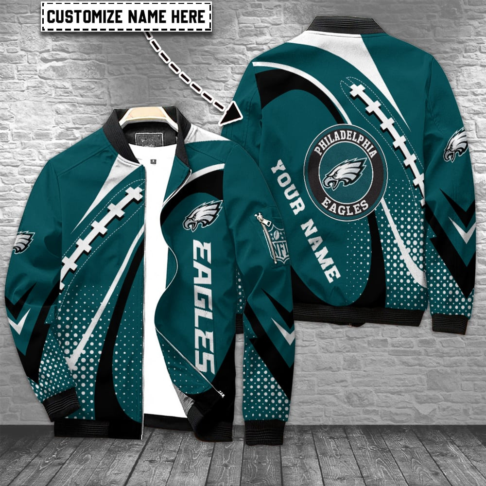 Philadelphia Eagles Personalized Bomber Jacket BG931