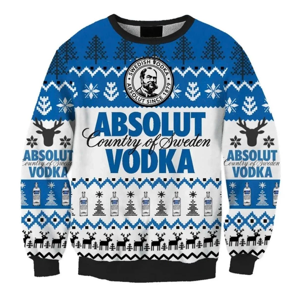 Absolut Vodka Ugly Christmas Sweater