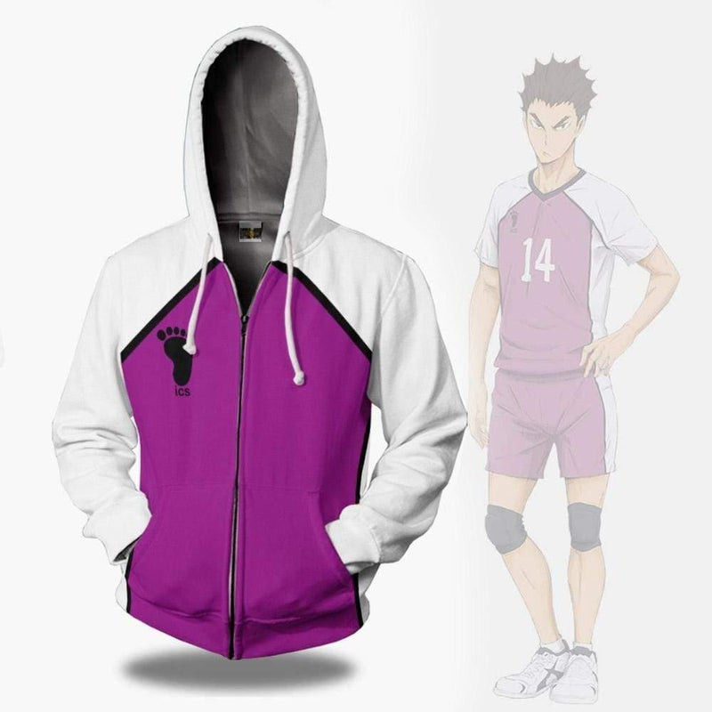 Shiratorizawa Academy Libero Uniform Haikyuu 3D All Over Print Hoodie & Zip Hoodie