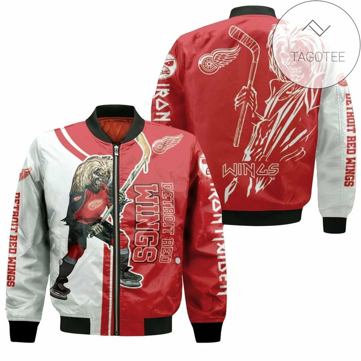 Detroit Red Wings Zombie For Fans Bomber Jacket
