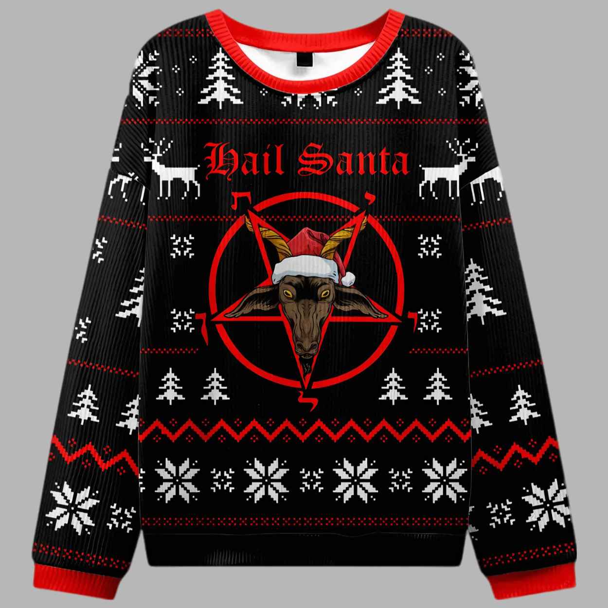 Hail Santa Ugly Christmas Sweater