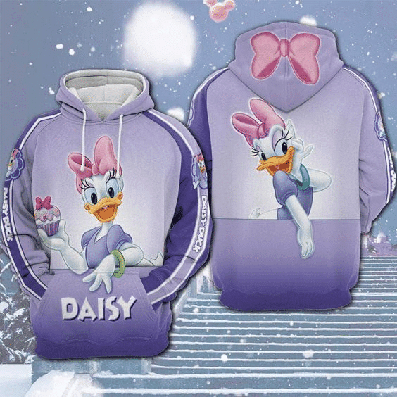 So Lovely Daisy Duck Comics 110 Cartoon Graphic Outfits Aop Hoodie 2360