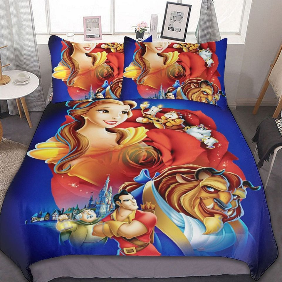 Beauty And The Beast Bedding Set Beauty And The Beast Gaston Villain Duvet Covers Red