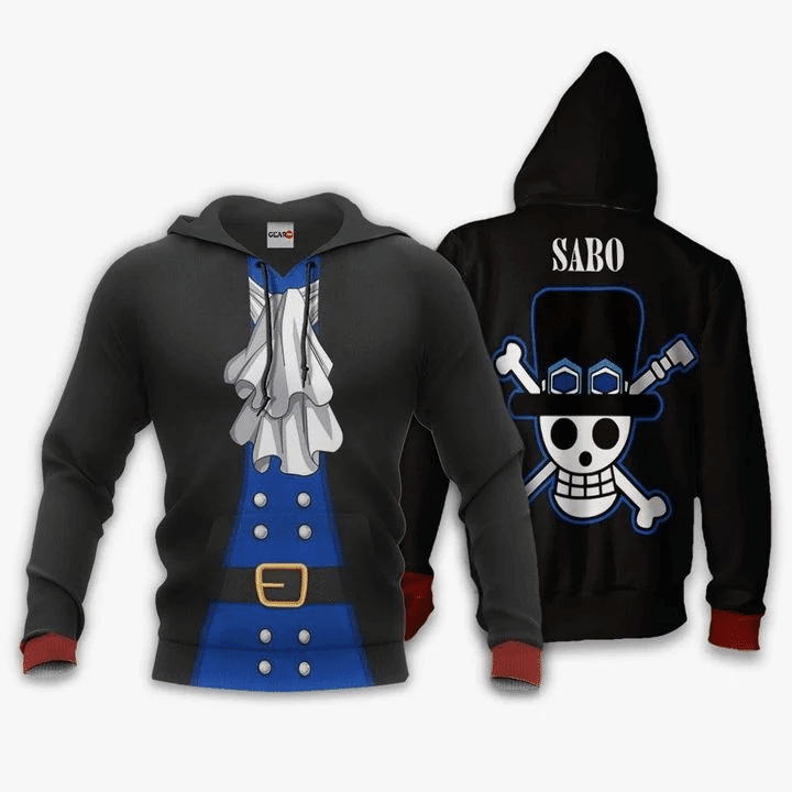 One Piece Sabo 3d Hoodie Zip Hoodie