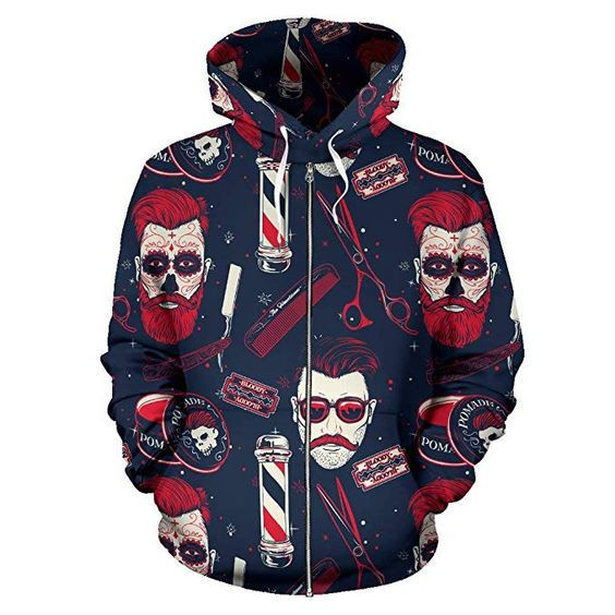 Barber Shop 3D All Over Print Hoodie & Zip Hoodie