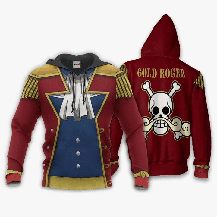 One Piece Gol D. Roger  3d Hoodie Zip Hoodie
