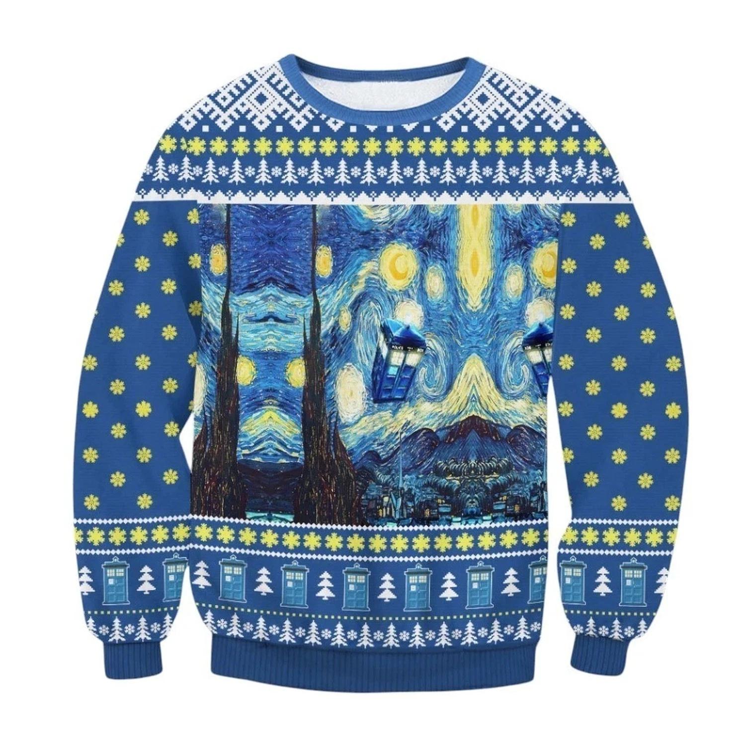 Van Gogh Starry Night Ugly Christmas Sweater