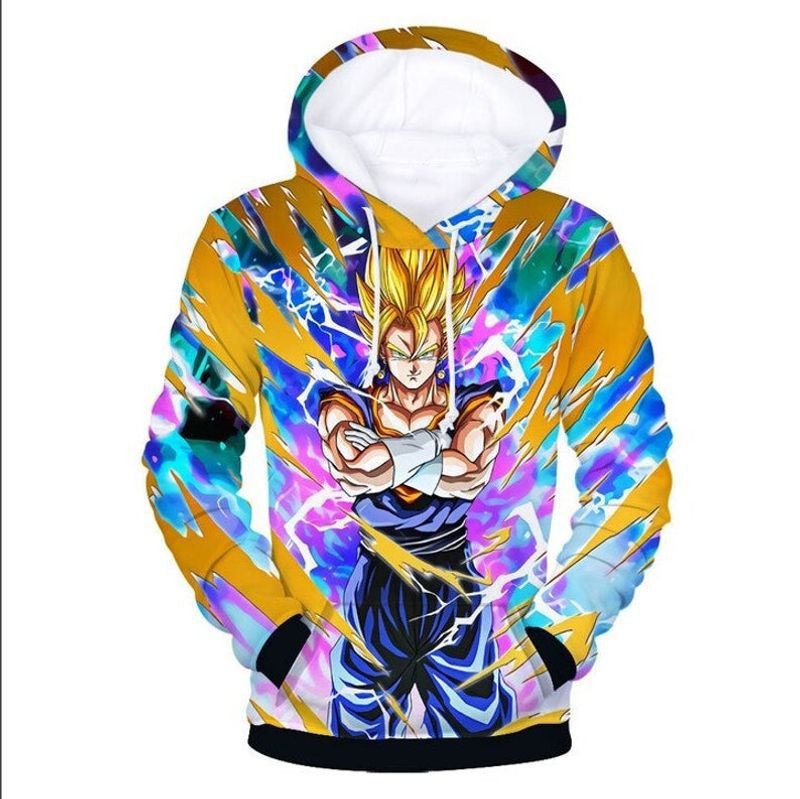 Anime Dragon Ball Super Saiyan God 3d Hoodie Zip Hoodie
