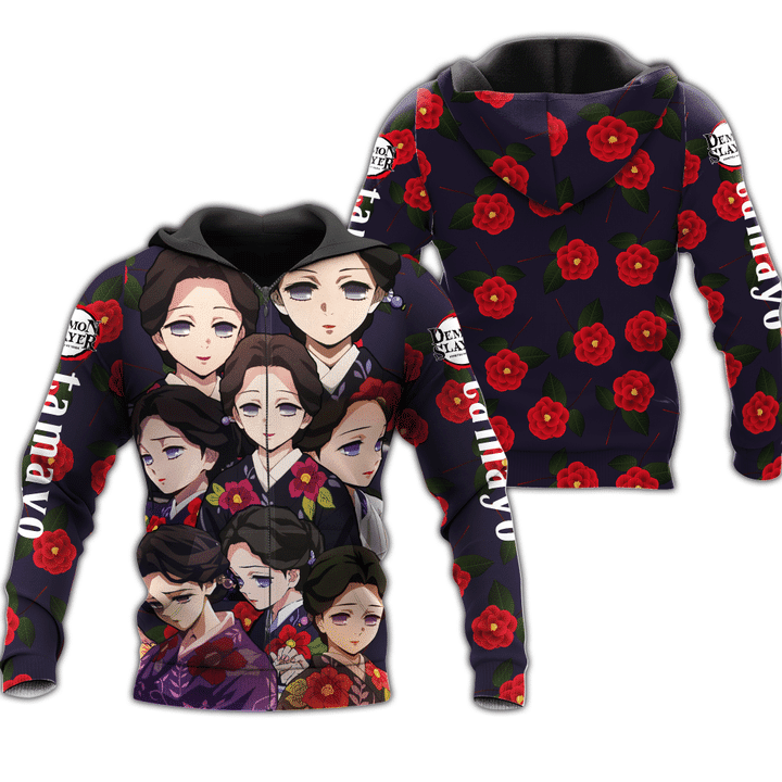 Tamayo Demon Slayers  3d Hoodie Zip Hoodie