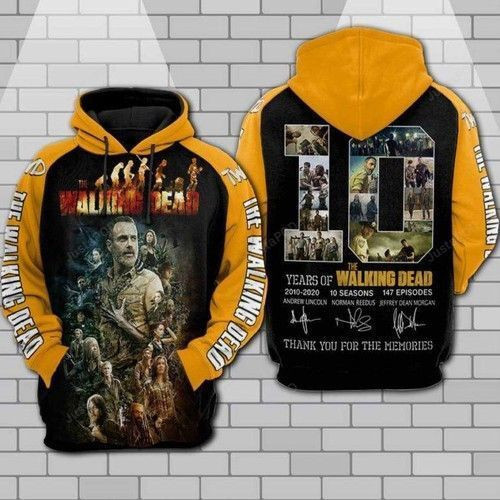 The Walking Dead Anniversary 3D All Over Print Hoodie & Zip Hoodie