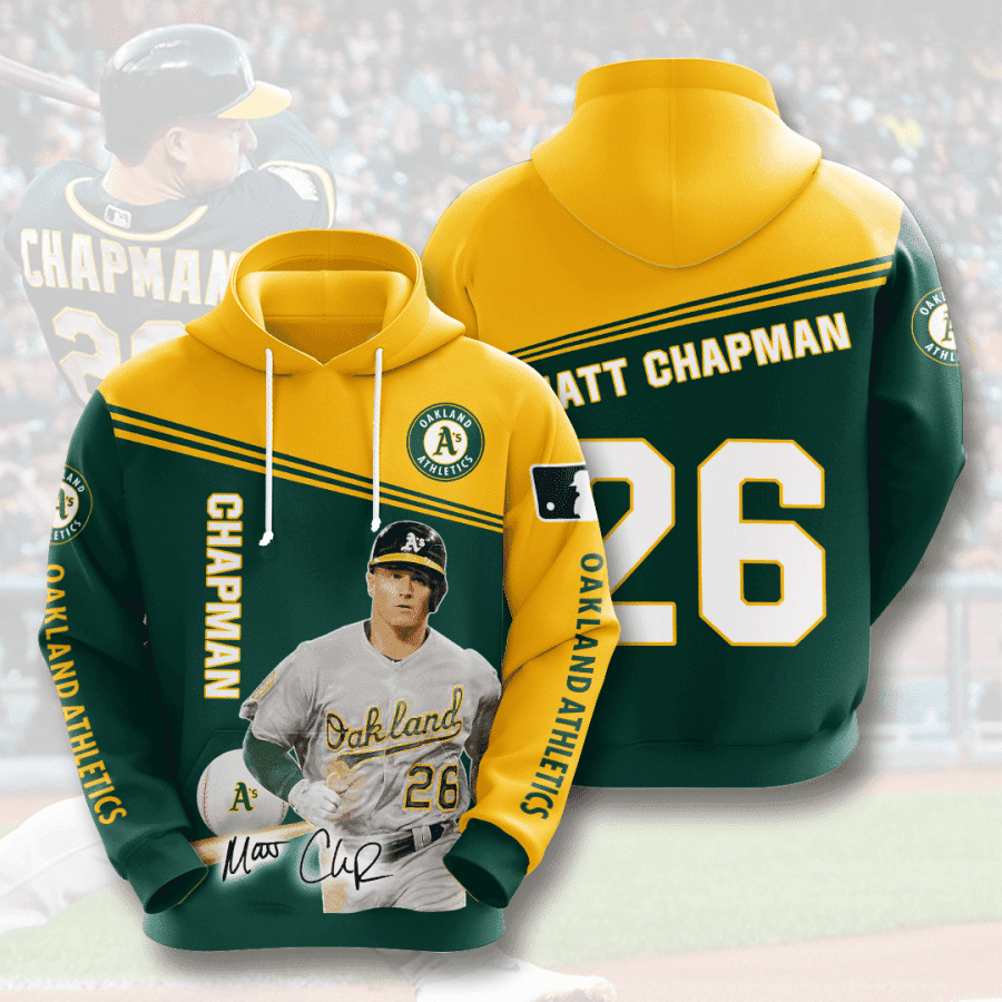 OAKLAND ATHLETICS Matt Chapman Lemahieu 3D All Over Print Hoodie & Zip Hoodie