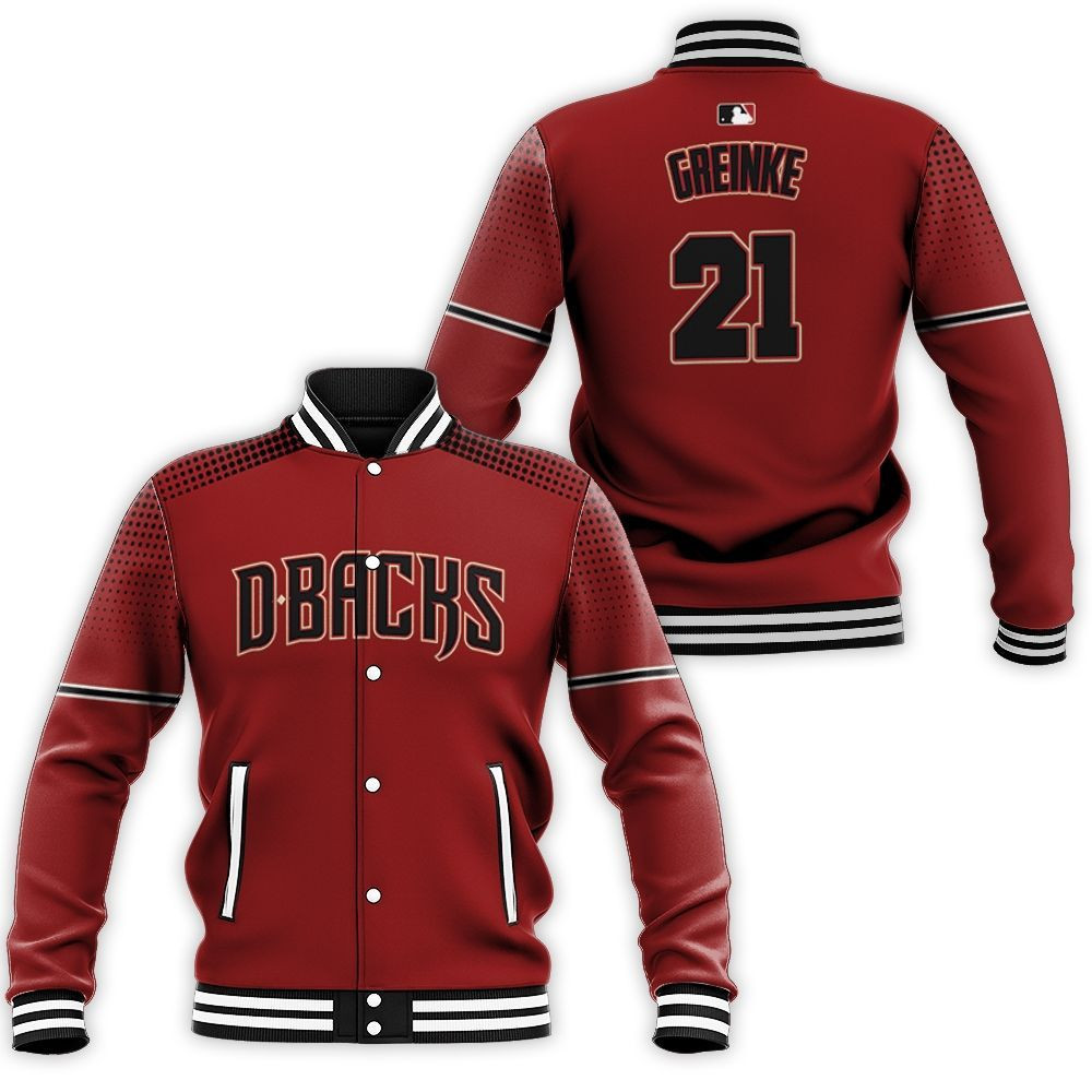 Arizona Diamondbacks Custom Name Number Red Baseball Jacket