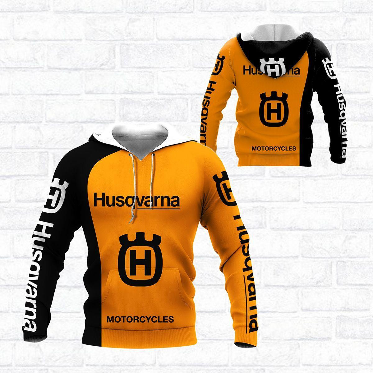 Husqvarna Motorcycles Shirt 338, 3d Hoodie Zip Hoodie