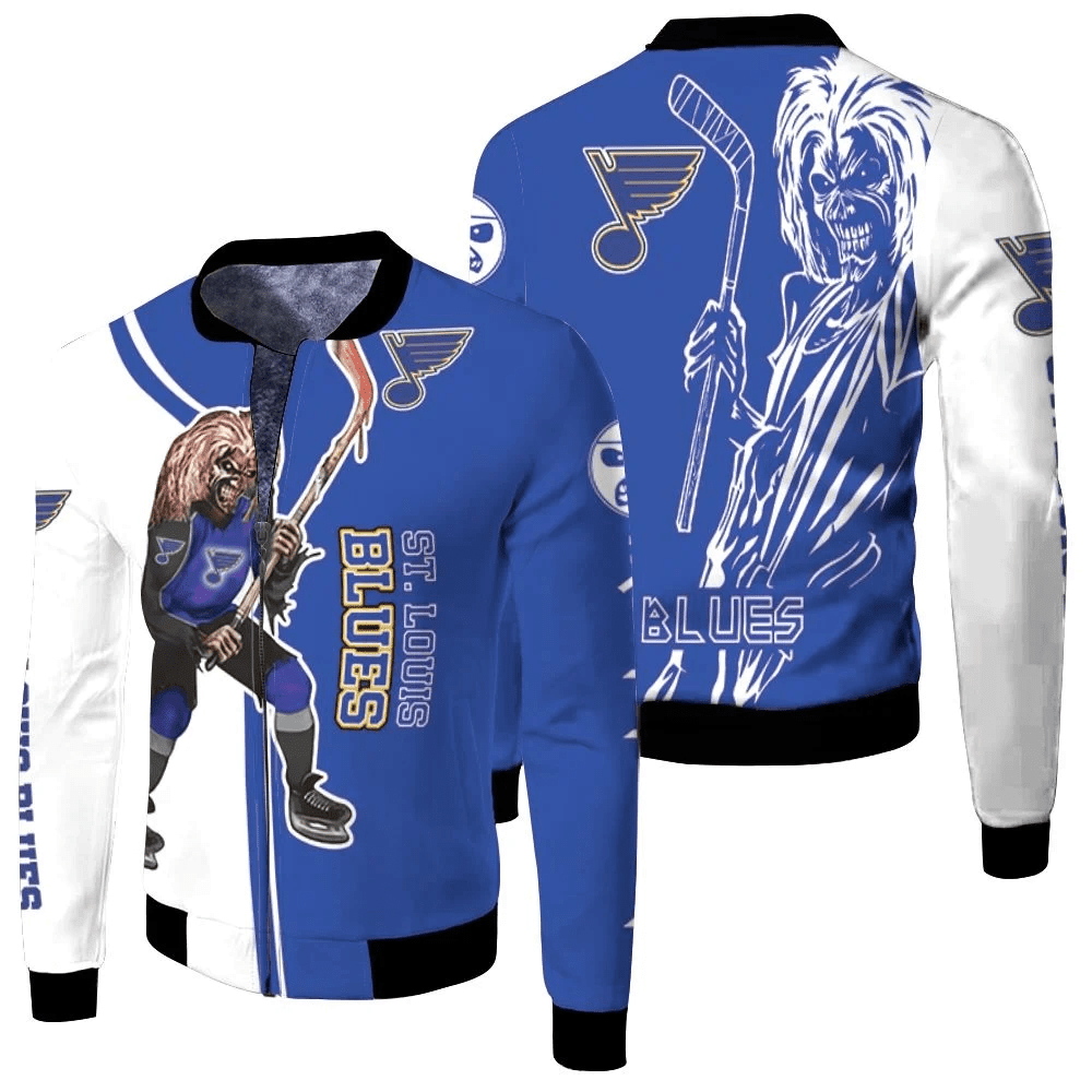 St. Louis Blues Zombie For Fans Bomber Jacket