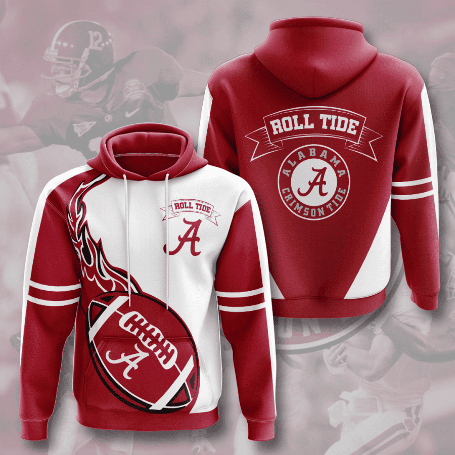 Alabama Crimson Tide 3D All Over Print Hoodie & Zip Hoodie