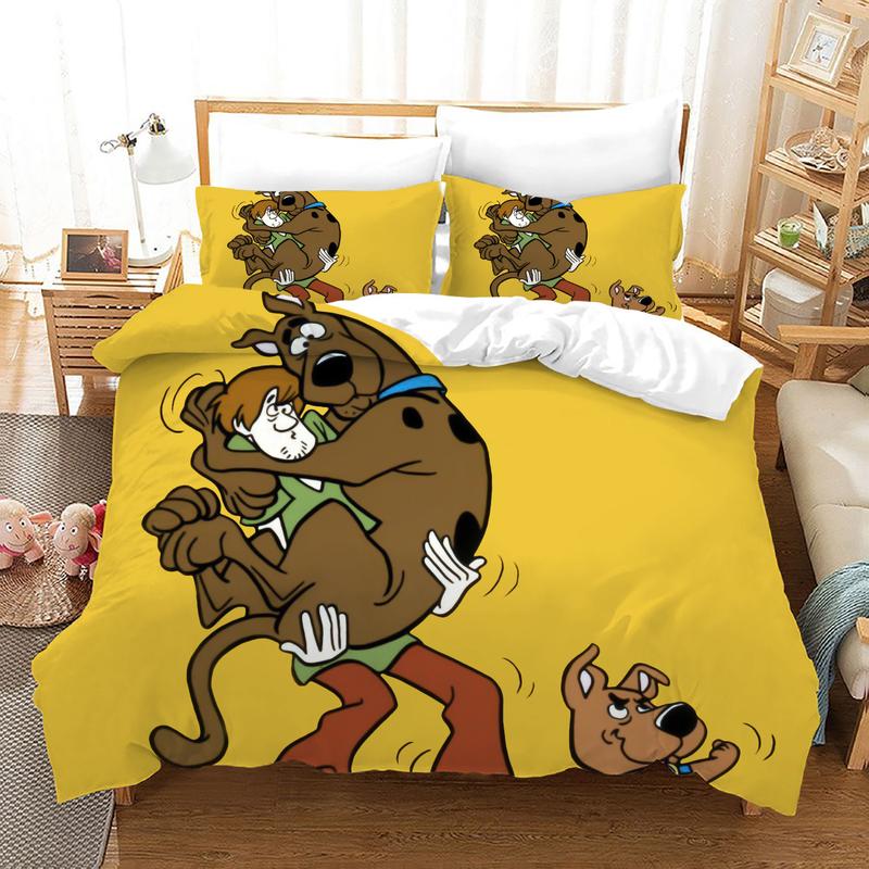 Scooby Doo Bedding Set Shaggy With Scooby Doo And Scrappy Doo Duvet Covers