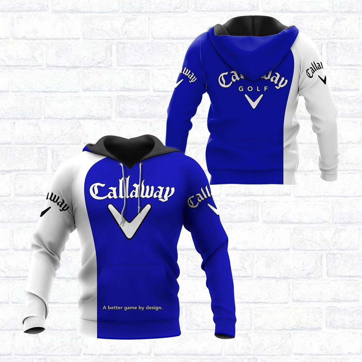 Callaway Golf Shirt 122,   3d Hoodie Zip Hoodie