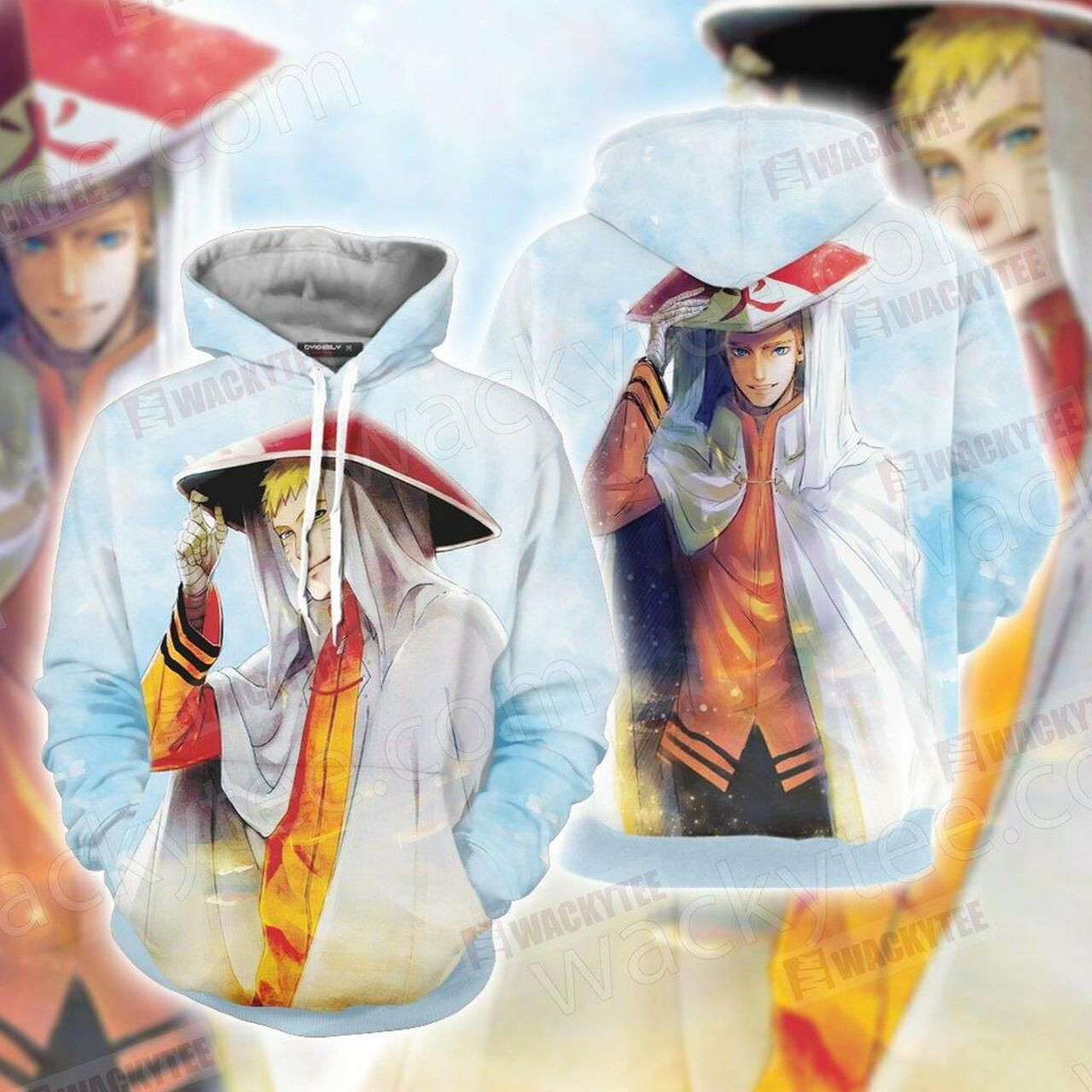 Naruto Uzumaki Hokage Unisex 3D All Over Print Hoodie & Zip Hoodie