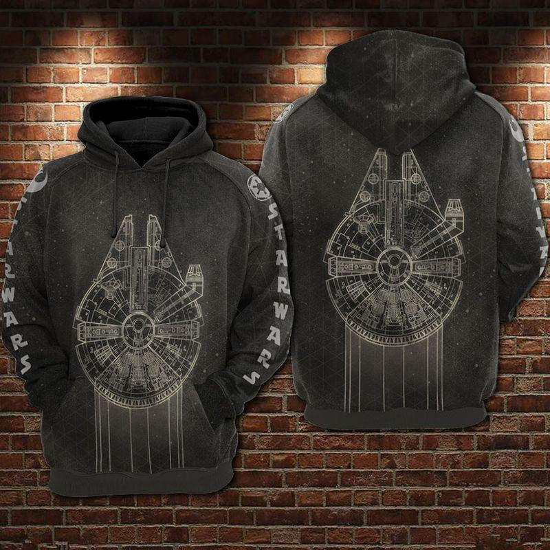Star Wars Spaceship Ver2 All Over Print Hoodie
