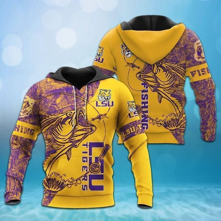 Lsu Tigers Ncaa Fan Fishing 3D All Over Print Hoodie & Zip Hoodie